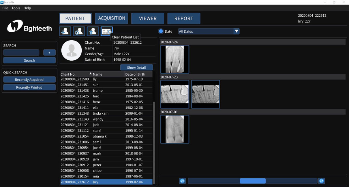 Step 1. Choose 'Patient'